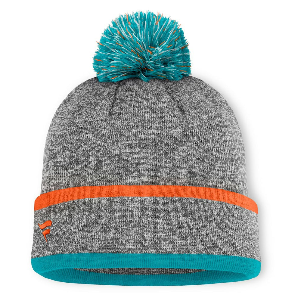 NFL Miami Dolphins Motion Cuffed Knit Hat with Pom