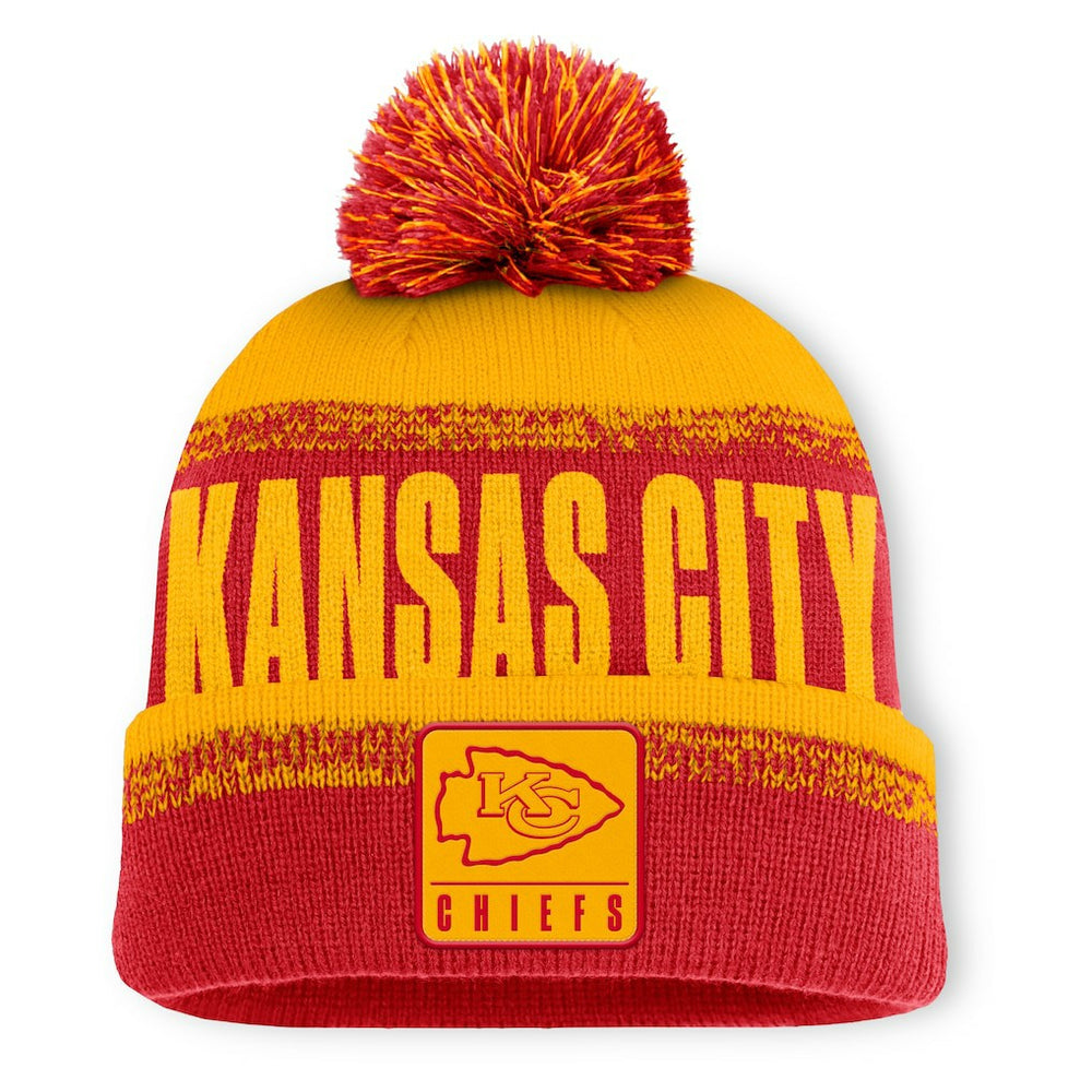 NFL Kansas City Chiefs Play Action Cuffed Knit Hat with Pom