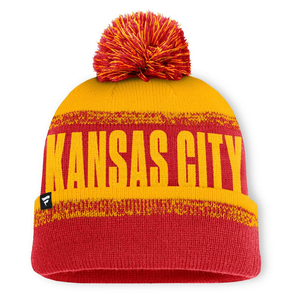 NFL Kansas City Chiefs Play Action Cuffed Knit Hat with Pom