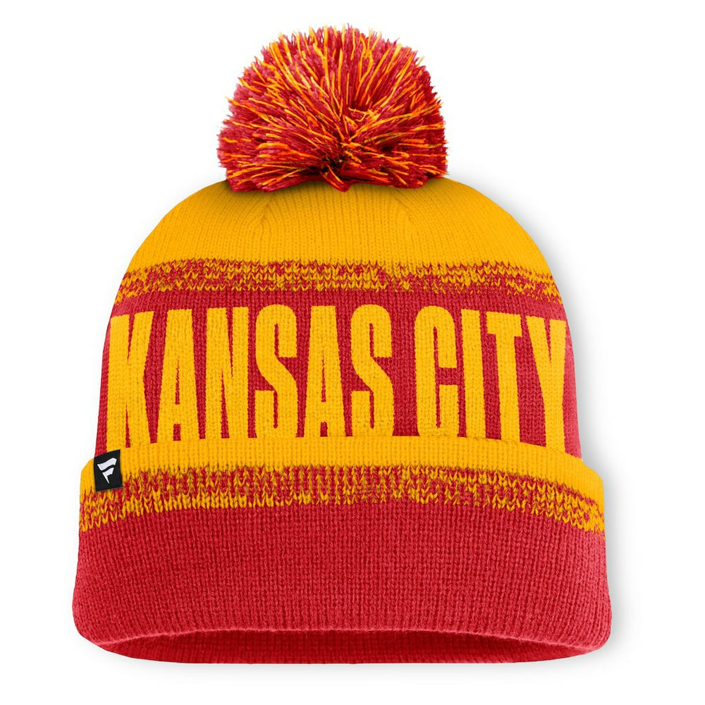 NFL Kansas City Chiefs Play Action Cuffed Knit Hat with Pom