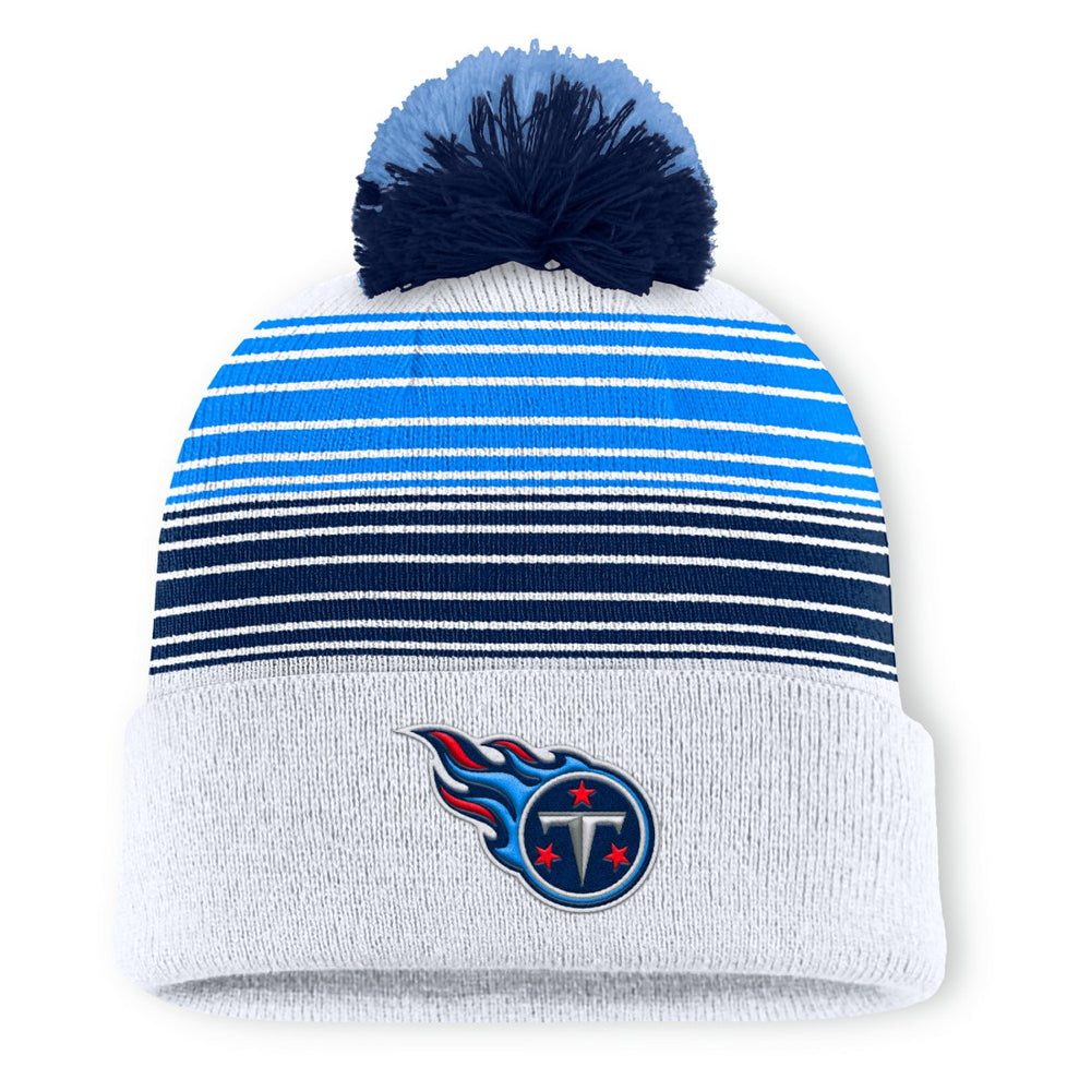 NFL Tennessee Titans Ghost Cuffed Knit Hat with Pom