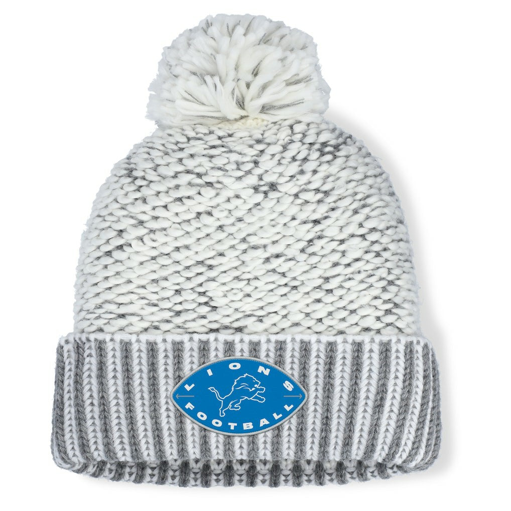 NFL Detroit Lions Women's Pro Set Cuffed Knit Hat with Pom