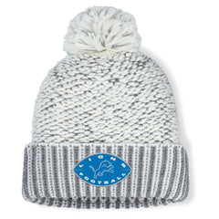 NFL Detroit Lions Women's Pro Set Cuffed Knit Hat with Pom