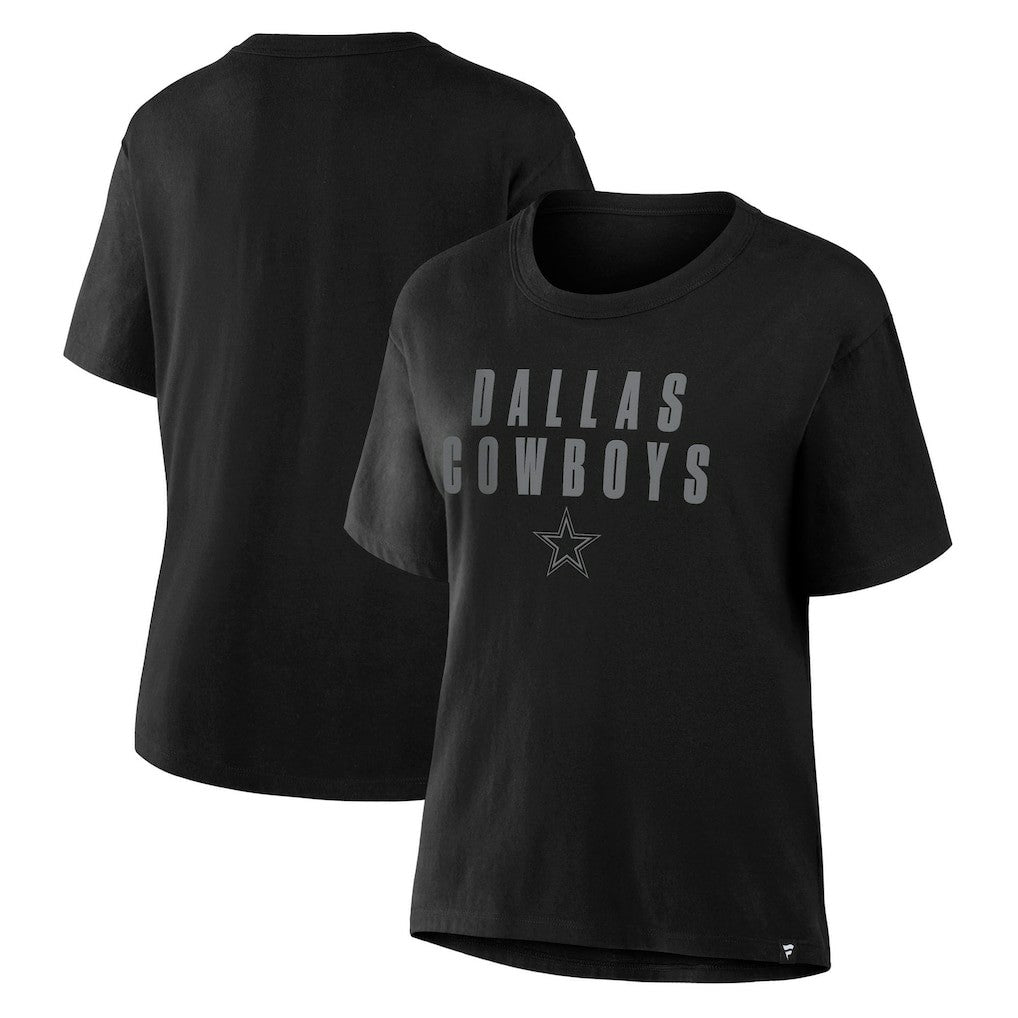 NFL Dallas Cowboys Women's Blackout Kneel Down Legacy T-Shirt