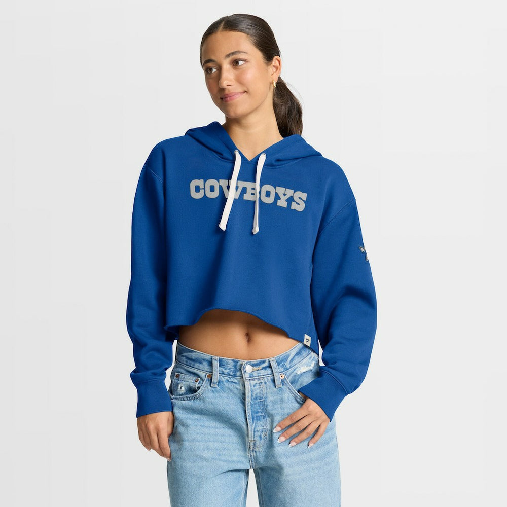 NFL Dallas Cowboys Women's Oversized Hometown Heritage Cropped Hoodie