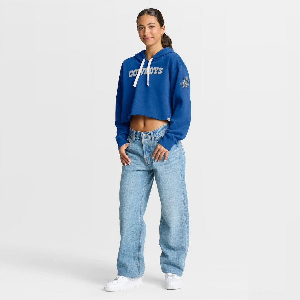 NFL Dallas Cowboys Women's Oversized Hometown Heritage Cropped Hoodie