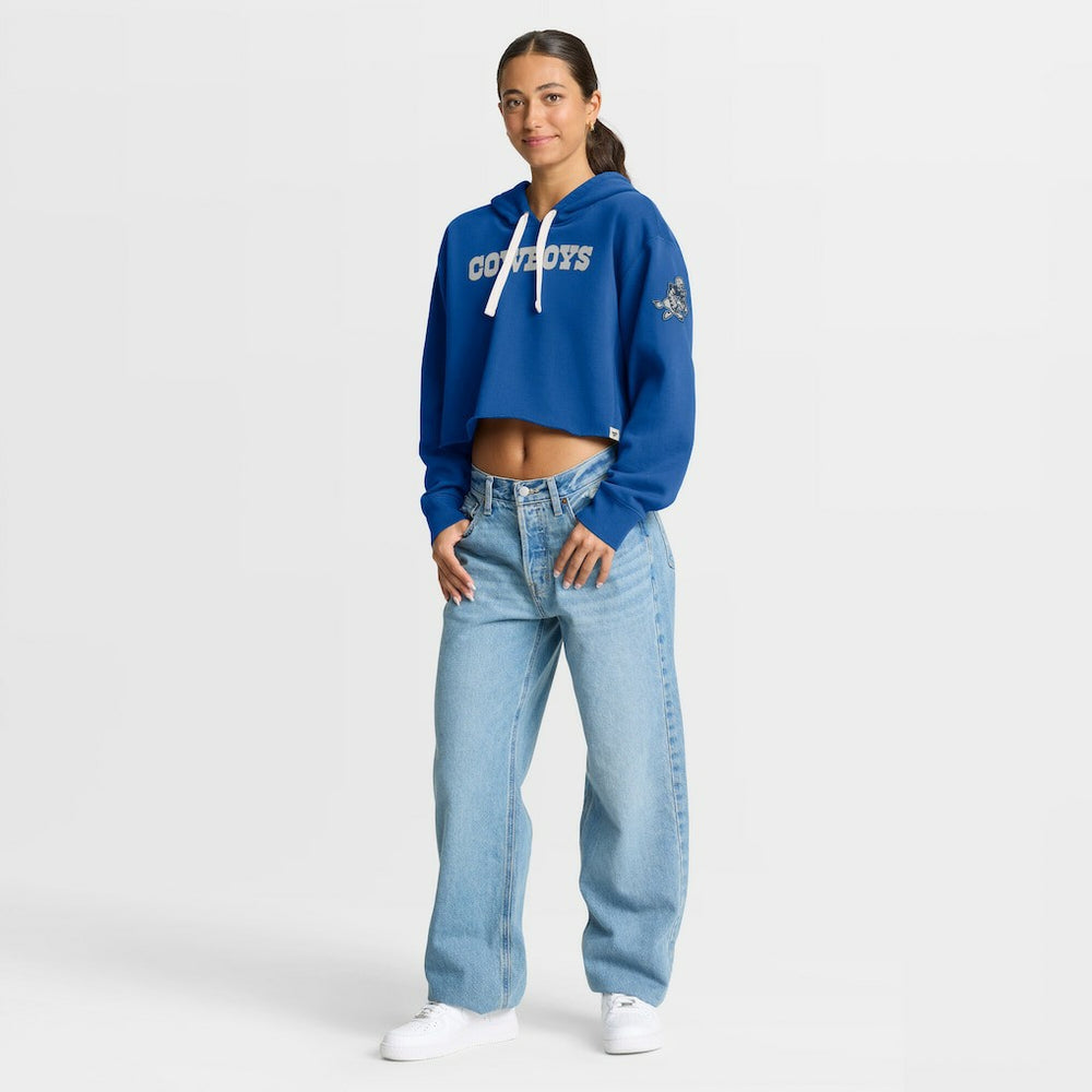NFL Dallas Cowboys Women's Oversized Hometown Heritage Cropped Hoodie