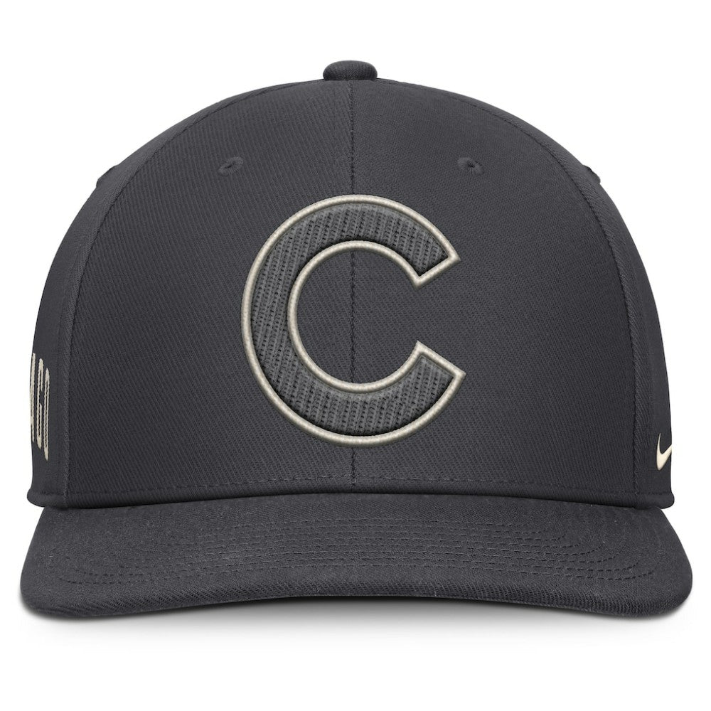 Chicago Cubs Statement Pro Snapback Hat - Anthracite | Nike