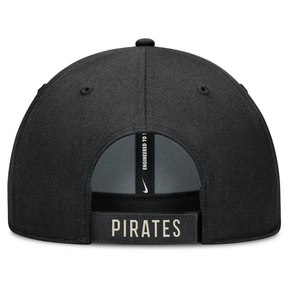 Pittsburgh Pirates Statement Club Performance Adjustable Hat - Black/Natural | Nike
