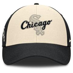 Chicago White Sox Statement Club Performance Adjustable Hat - Black/Natural | Nike