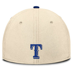 Texas Rangers Statement Rise Performance Flex Hat - Natural/Royal | Nike
