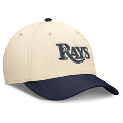 Tampa Bay Rays Statement Rise Performance Flex Hat - Natural/Navy | Nike