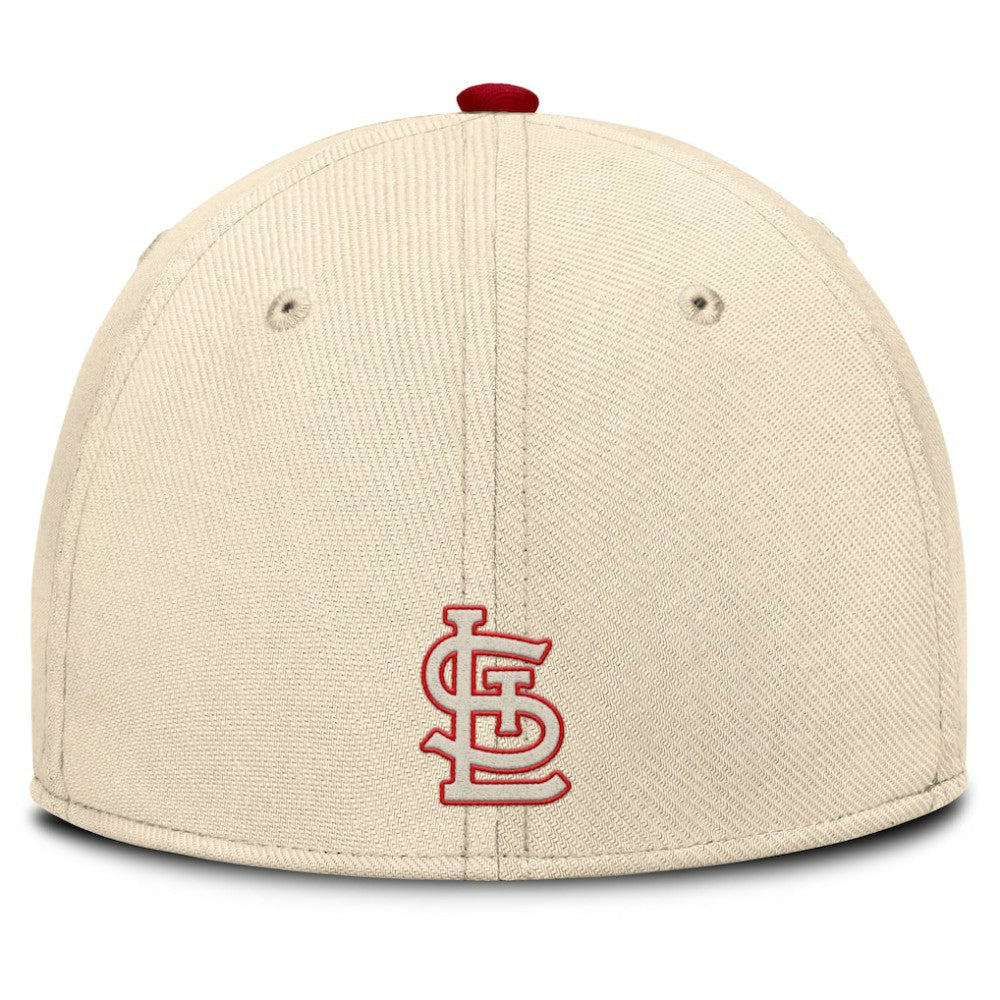 St. Louis Cardinals Statement Rise Performance Flex Hat - Natural/Red | Nike