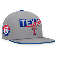 Texas Rangers Punchout Snapback Hat - Gray