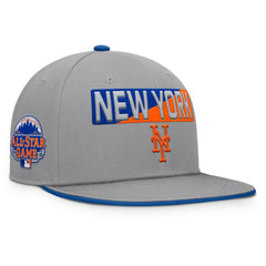 New York Mets Punchout Snapback Hat - Gray