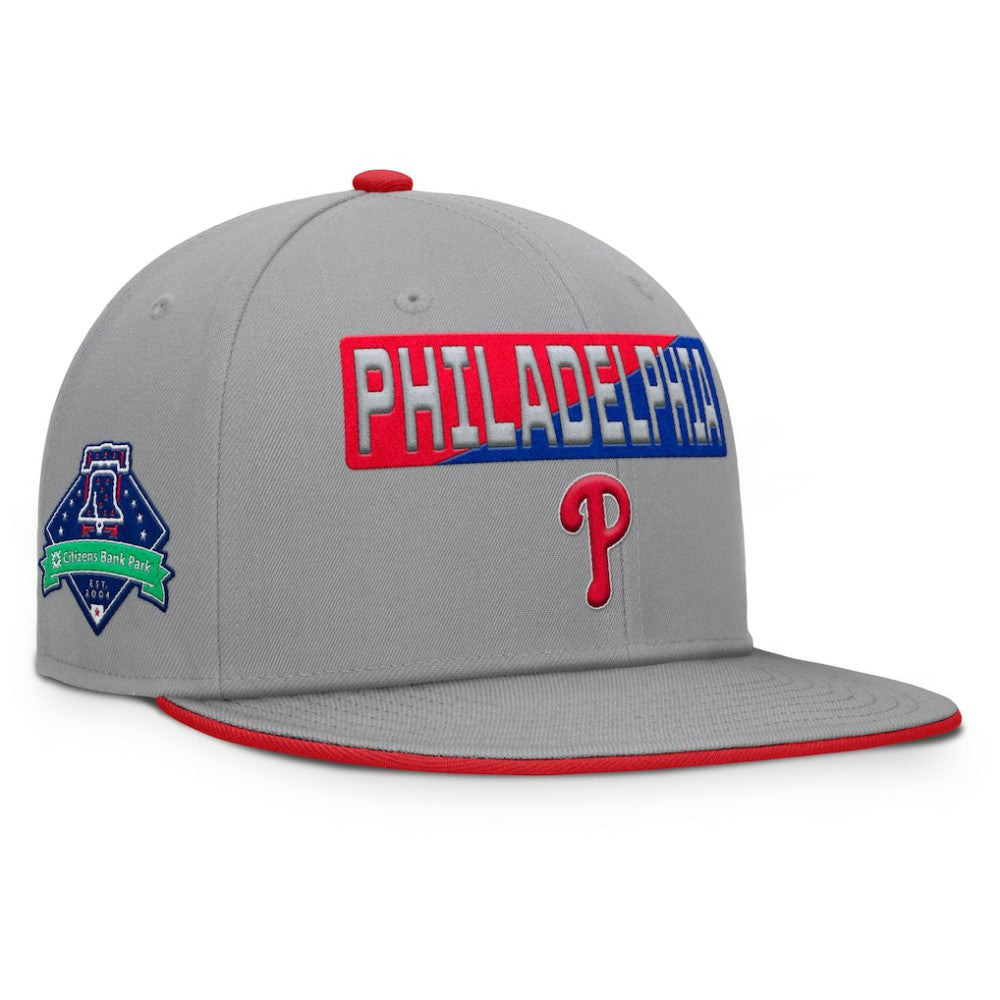 Philadelphia Phillies Punchout Snapback Hat - Gray