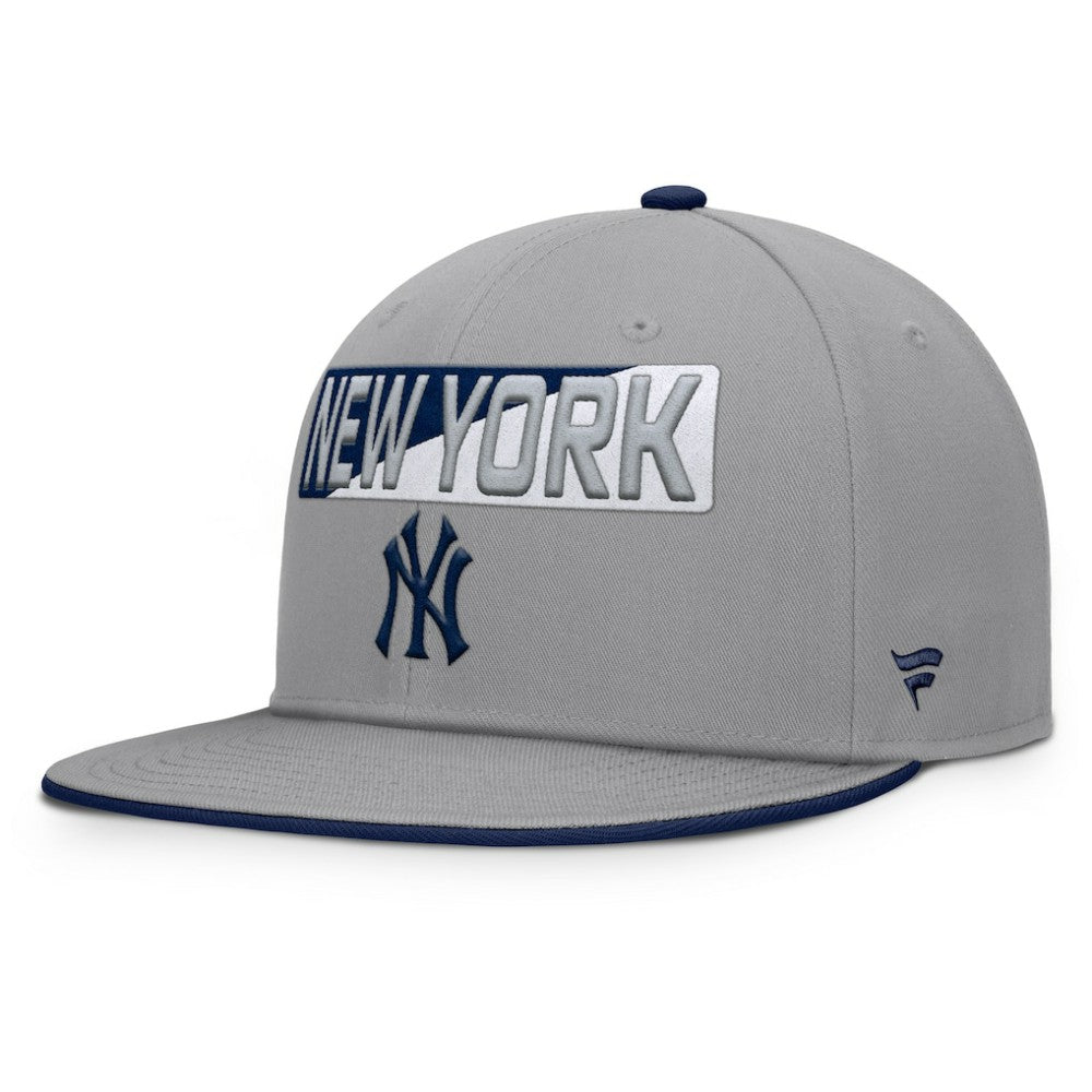 New York Yankees Punchout Snapback Hat - Gray
