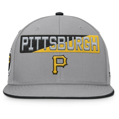 Pittsburgh Pirates Punchout Snapback Hat - Gray