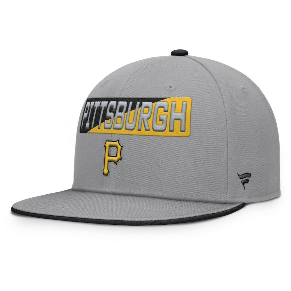 Pittsburgh Pirates Punchout Snapback Hat - Gray