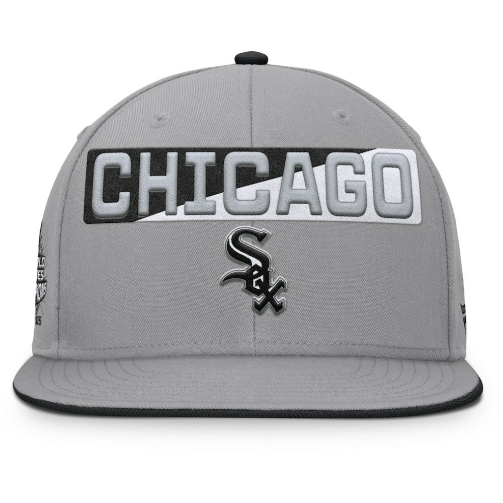 Chicago White Sox Punchout Snapback Hat - Gray