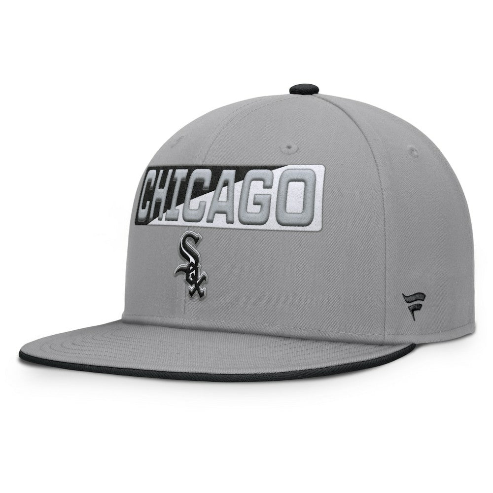 Chicago White Sox Punchout Snapback Hat - Gray