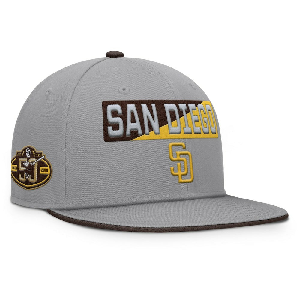San Diego Padres Punchout Snapback Hat - Gray