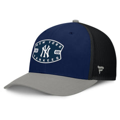New York Yankees Cutoff Adjustable Trucker Hat - Navy/Gray