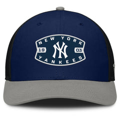 New York Yankees Cutoff Adjustable Trucker Hat - Navy/Gray