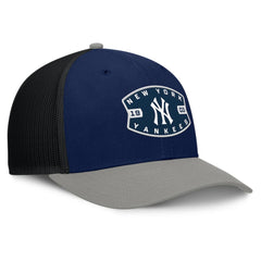 New York Yankees Cutoff Adjustable Trucker Hat - Navy/Gray