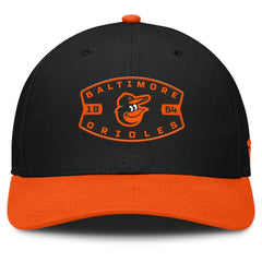 Baltimore Orioles Cutoff Adjustable Trucker Hat - Black/Orange