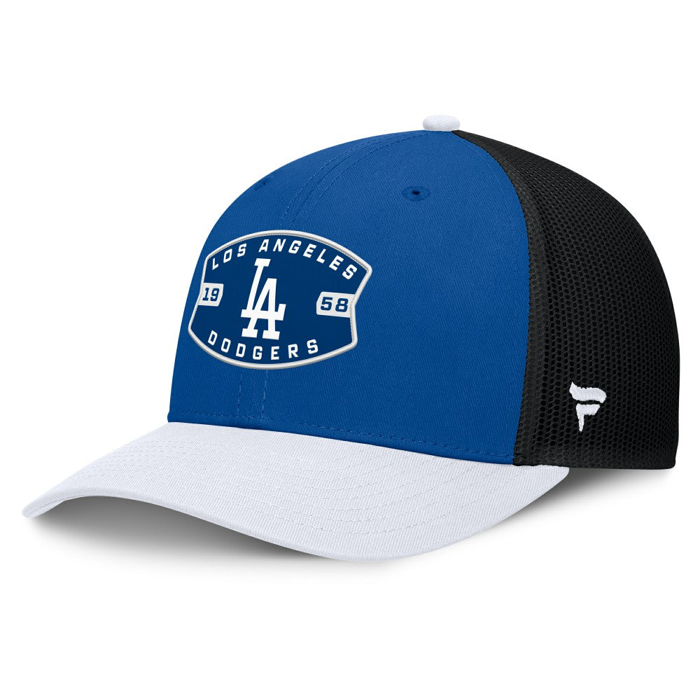 Los Angeles Dodgers Cutoff Adjustable Trucker Hat - Royal/White