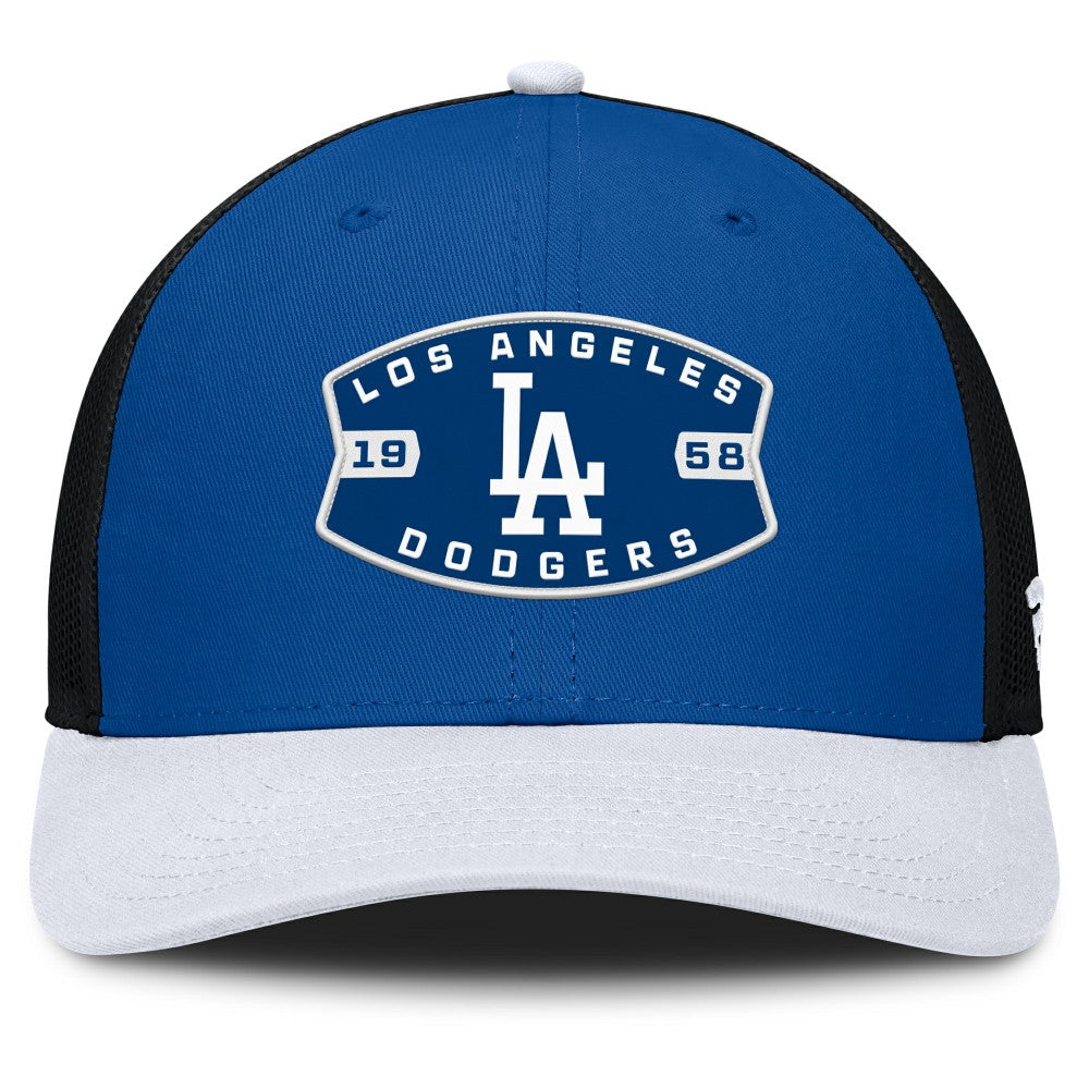 Los Angeles Dodgers Cutoff Adjustable Trucker Hat - Royal/White