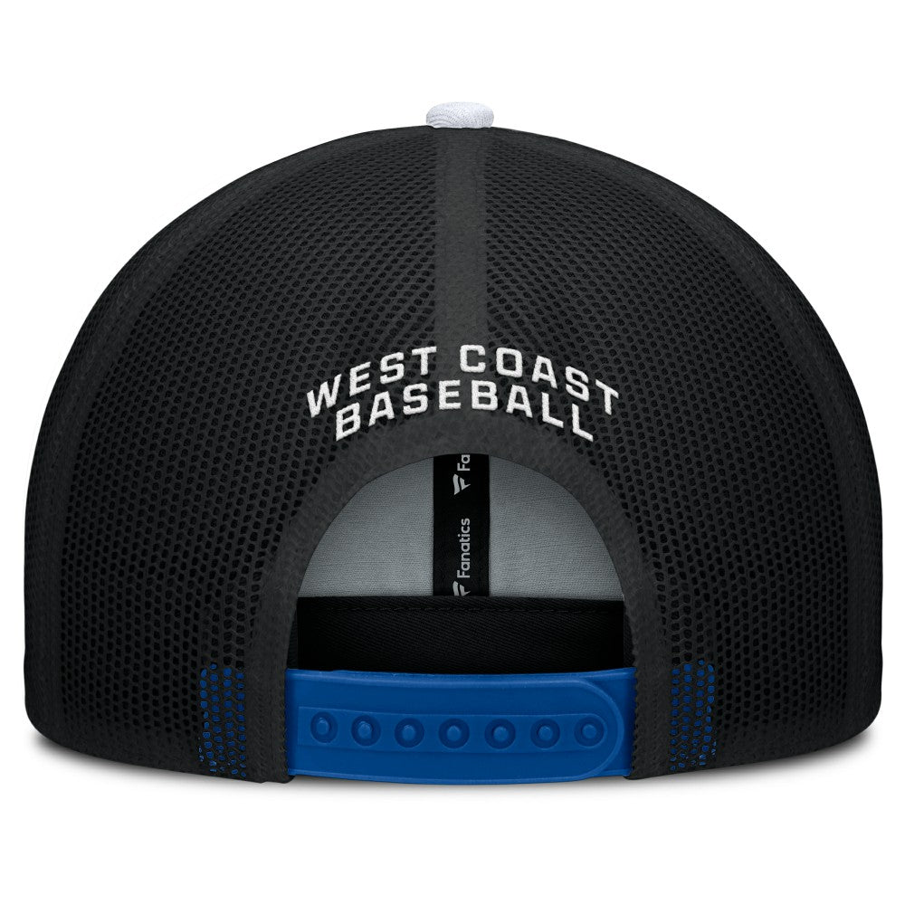 Los Angeles Dodgers Cutoff Adjustable Trucker Hat - Royal/White