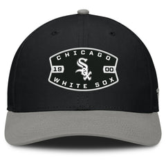 Chicago White Sox Cutoff Adjustable Trucker Hat - Black/Gray