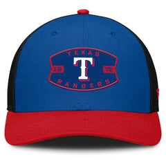 Texas Rangers Cutoff Adjustable Trucker Hat - Royal/Red