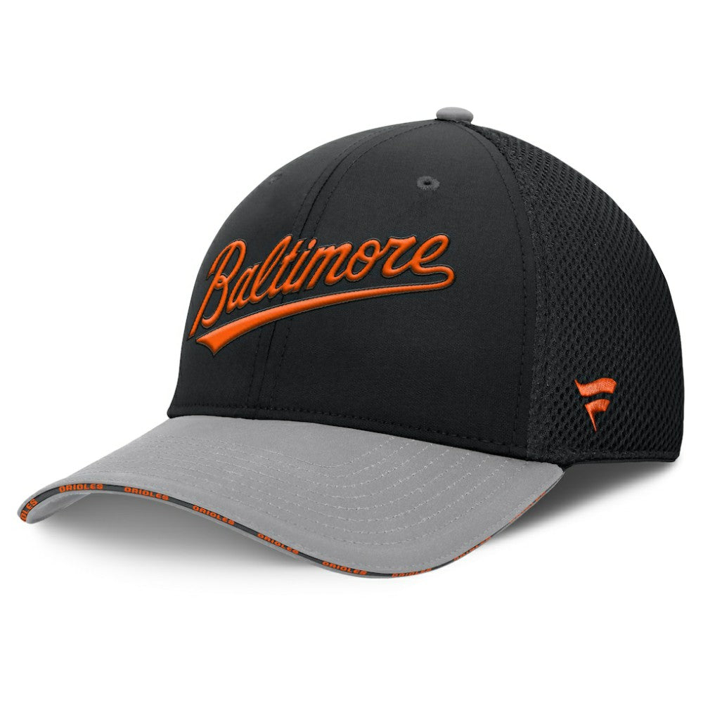 Baltimore Orioles Pennant Flex Hat - Black/Gray