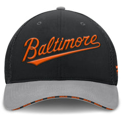 Baltimore Orioles Pennant Flex Hat - Black/Gray