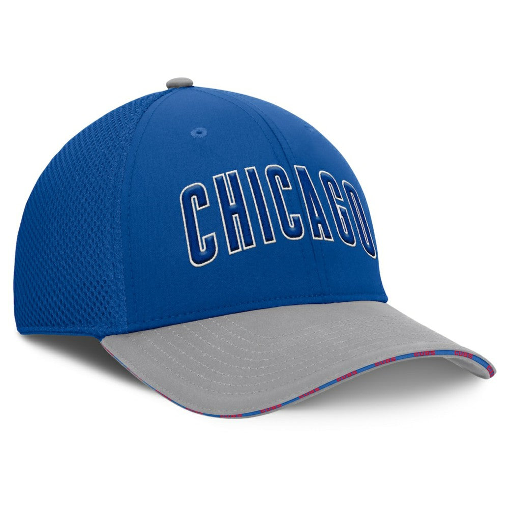 Chicago Cubs Pennant Flex Hat - Royal/Gray