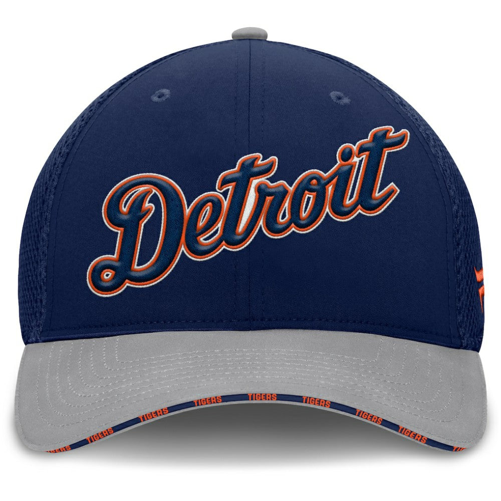 Detroit Tigers Pennant Flex Hat - Navy/Gray
