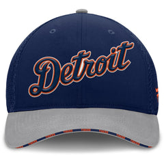 Detroit Tigers Pennant Flex Hat - Navy/Gray