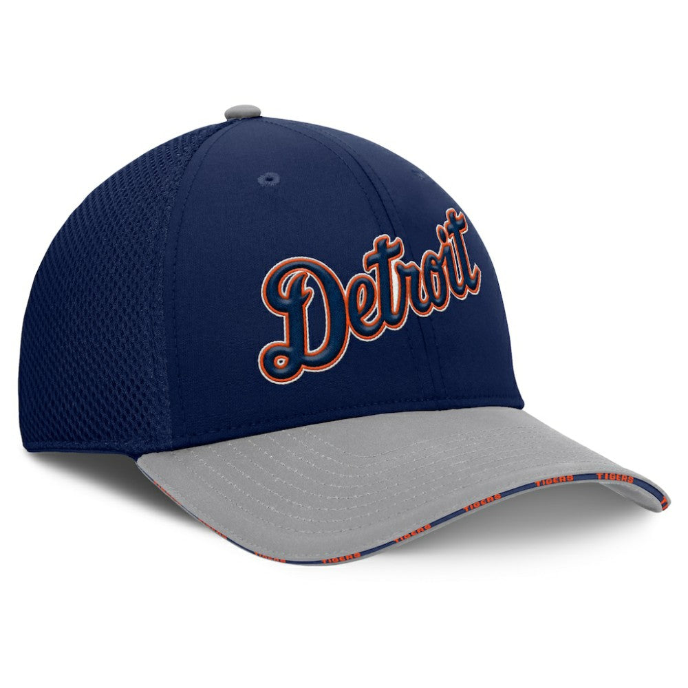 Detroit Tigers Pennant Flex Hat - Navy/Gray