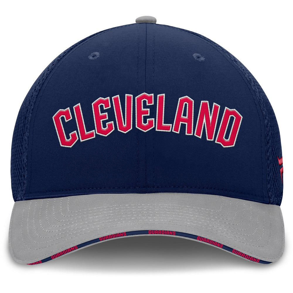 Cleveland Guardians Pennant Flex Hat - Navy/Gray