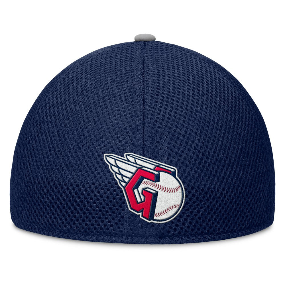 Cleveland Guardians Pennant Flex Hat - Navy/Gray