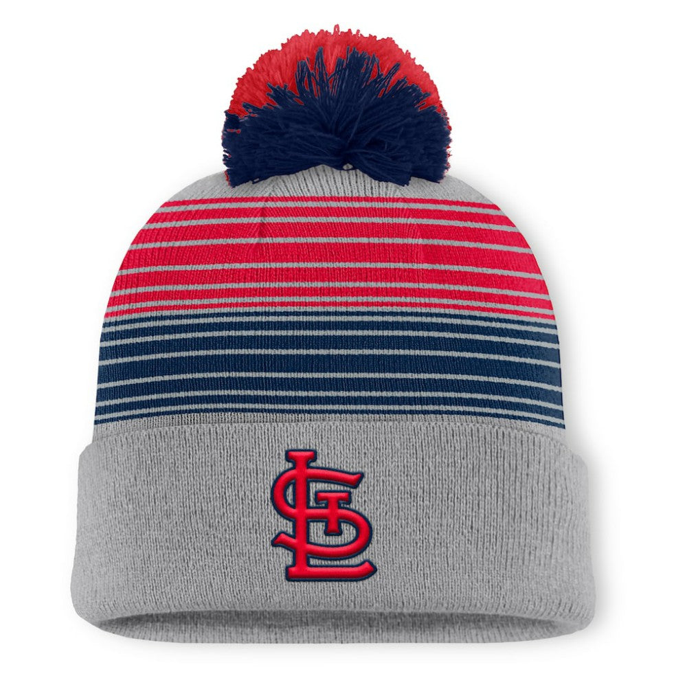 St. Louis Cardinals Balk Cuffed Knit Hat with Pom - Gray