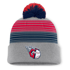Cleveland Guardians Balk Cuffed Knit Hat with Pom - Gray