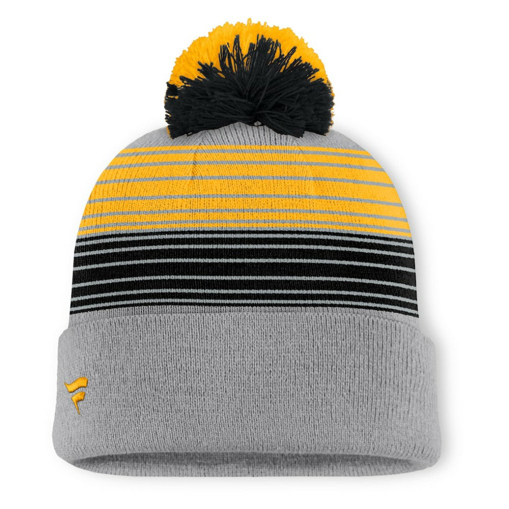 Pittsburgh Pirates Balk Cuffed Knit Hat with Pom - Gray