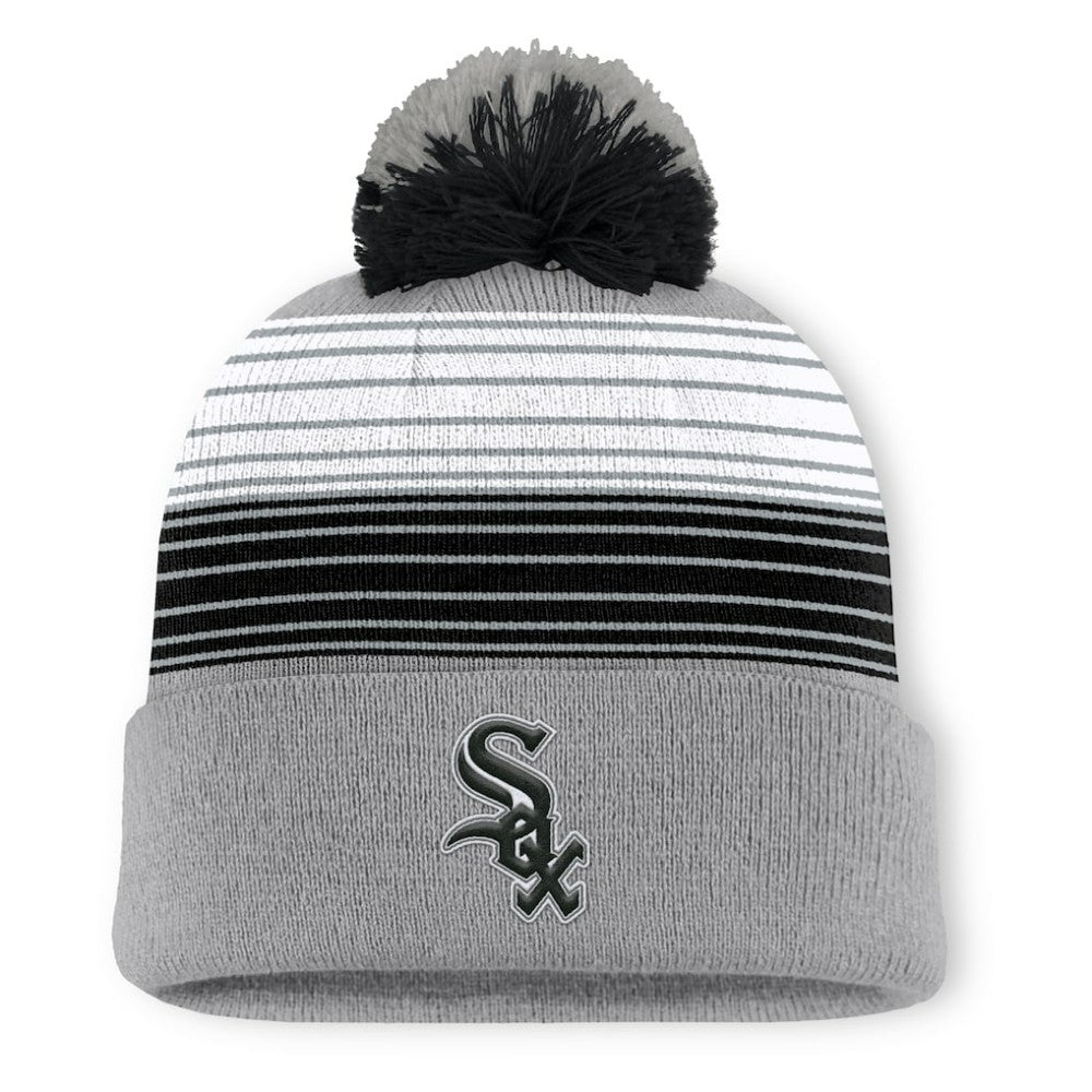 Chicago White Sox Balk Cuffed Knit Hat with Pom - Gray