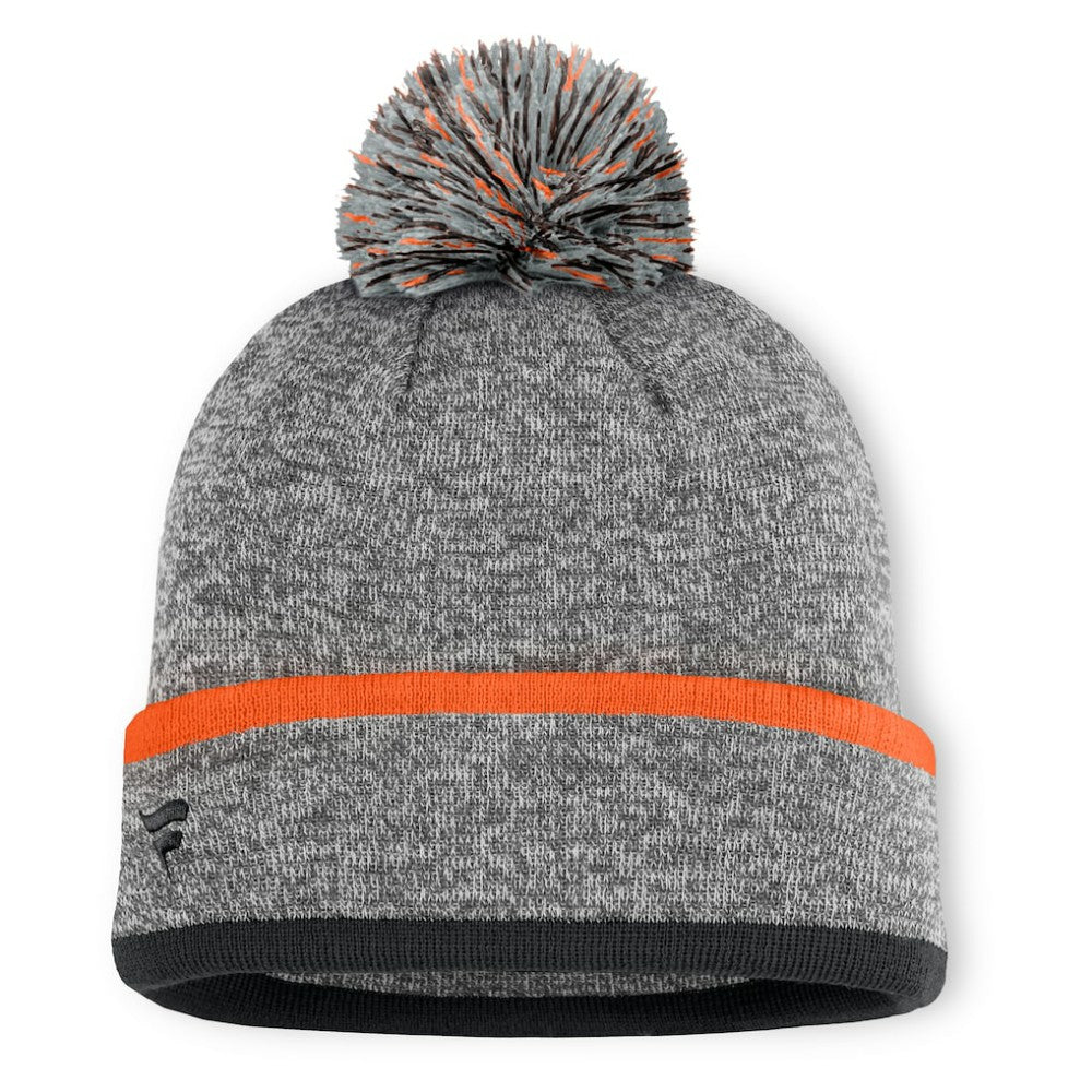 San Francisco Giants Backstop Cuffed Knit Hat with Pom - Heather Gray