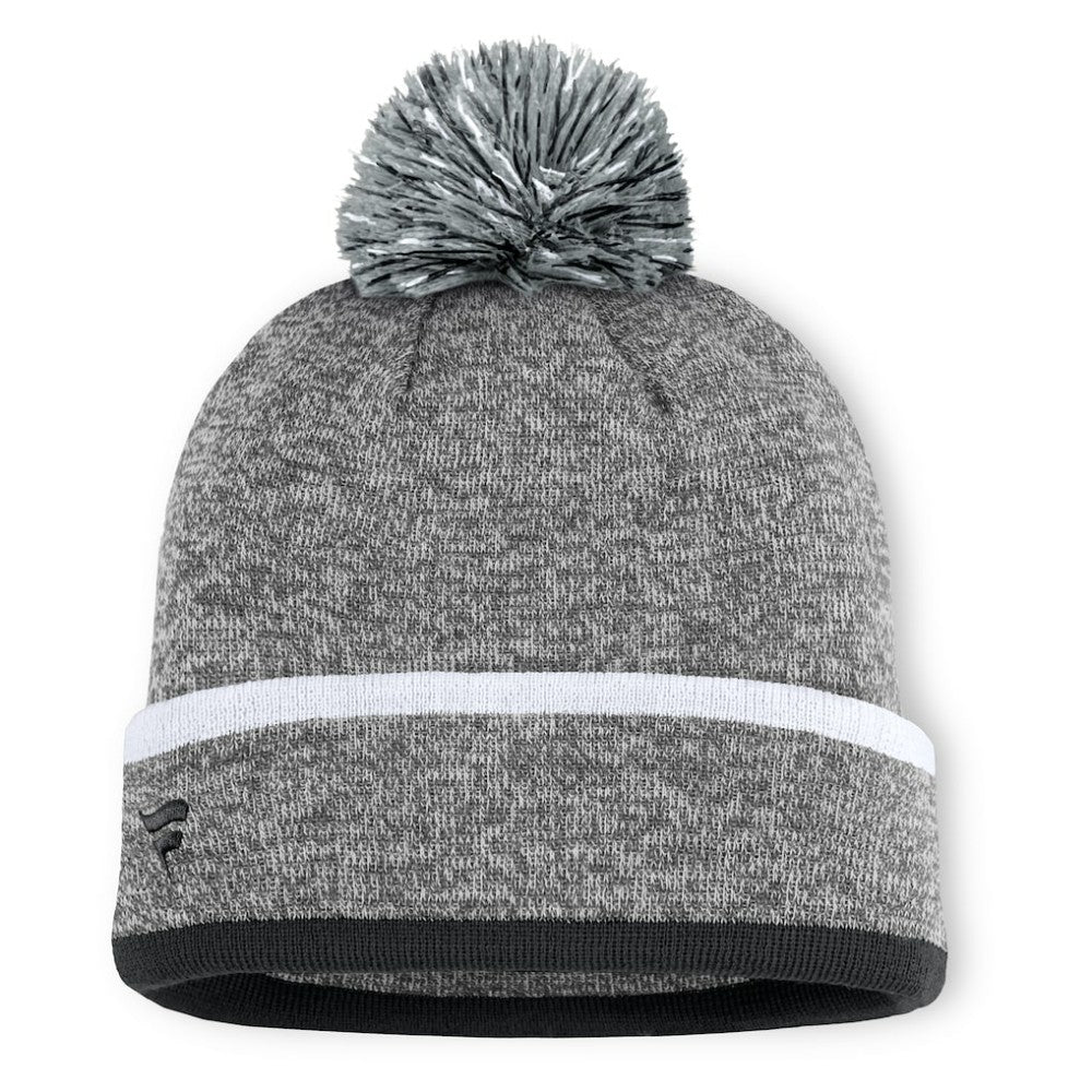 Chicago White Sox Backstop Cuffed Knit Hat with Pom - Heather Gray