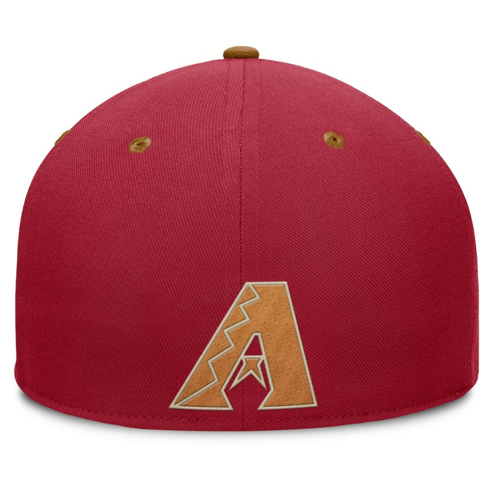 Arizona Diamondbacks Splinter Fitted Hat - Red/Tan